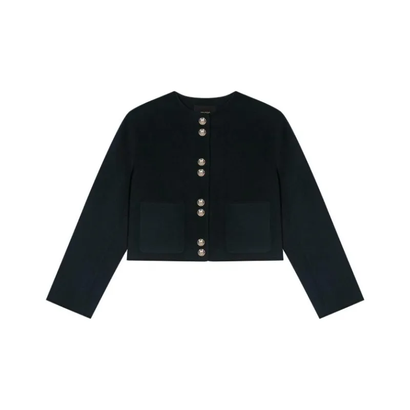 Maje Button up Cropped Jacket-0