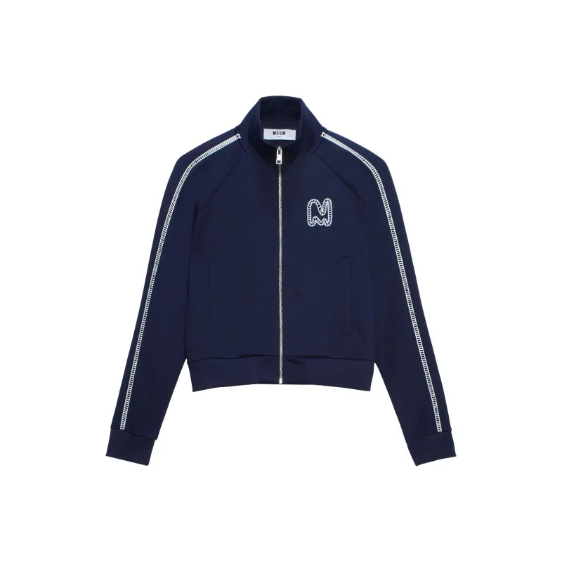 MSGM Stripe detail Sweatshirt-0