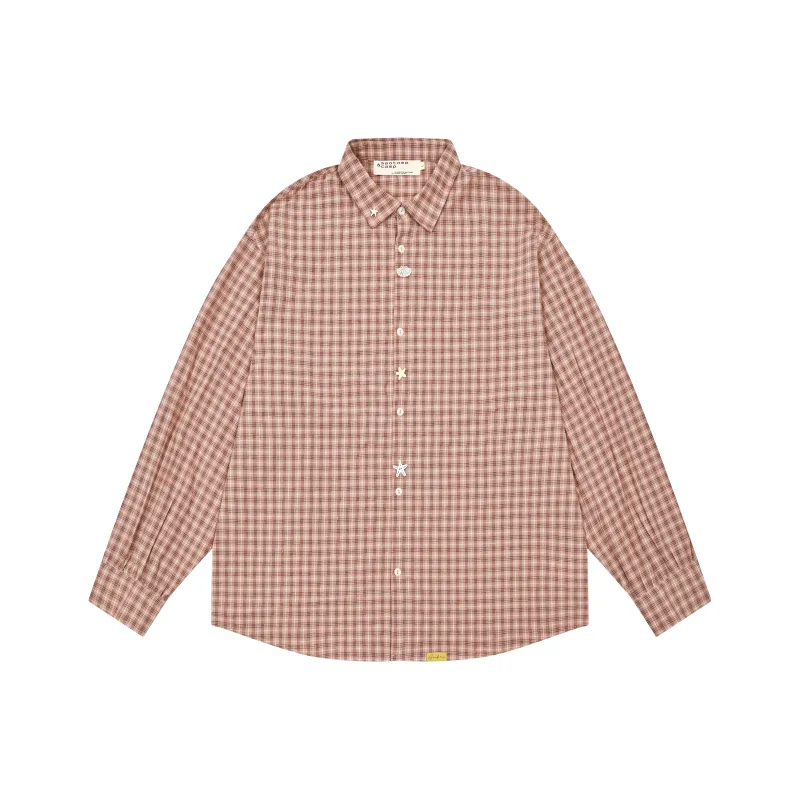 Saotome Shirt Women's Pink Plaid-0