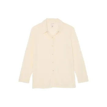Victoria's Secret Luxe Crème Knit Button Up Shirt / CANDLELIGHT Knitwear Women's Candlelight White