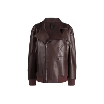 NORMA KAMALI Oversized Zip up Biker Jacket