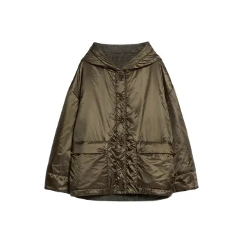 MaxMara Greenmo Padded Hooded Coat