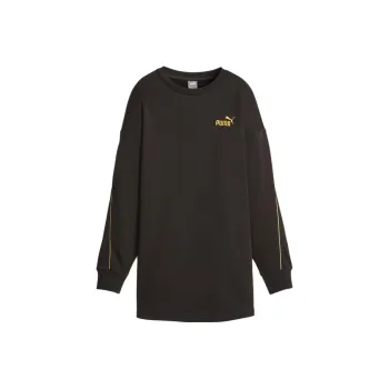 PUMA T-shirt Long ESS+ Minimal Gold Femme Sweatshirt Women's Black