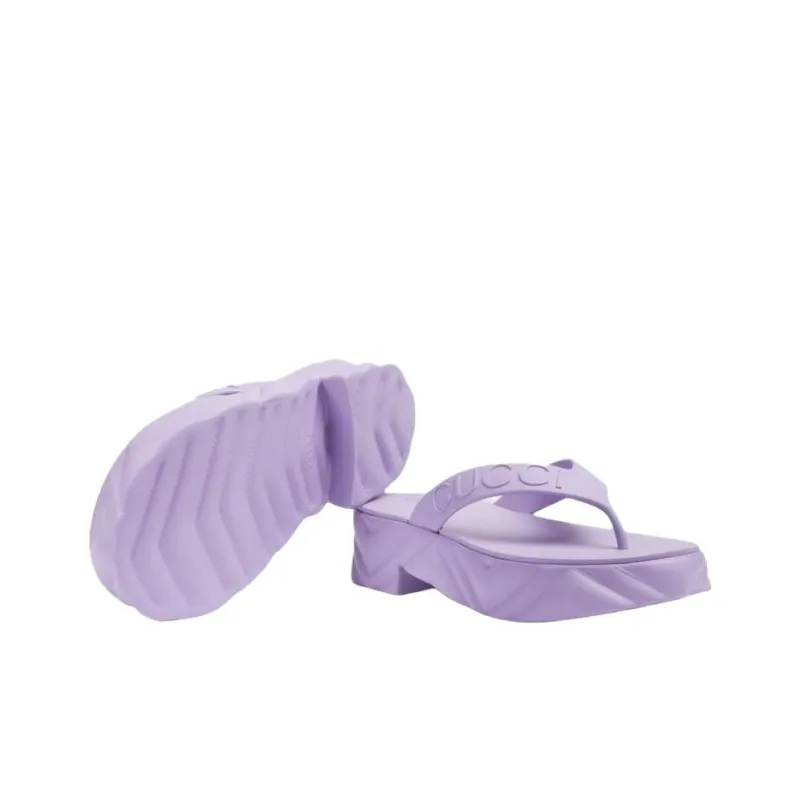 GUCCI Thong Platform Sandal Lilac Women's-4