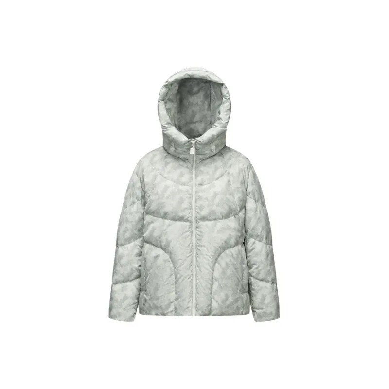 SEM/R Relaxed Oversized Hooded Down Jacket Mid Length Women's-11