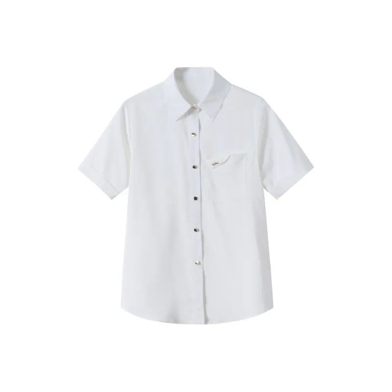 Huagaa Shirt Women's Light Purple-2