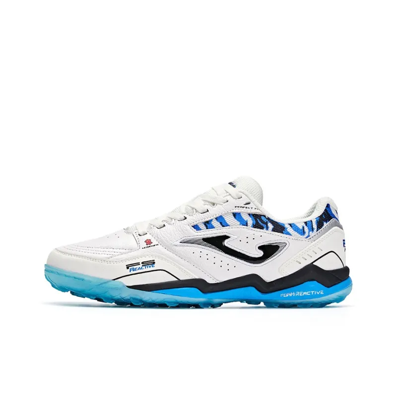 Joma Abrasion Resistant Support Soccer Shoes Men's White Blue-0