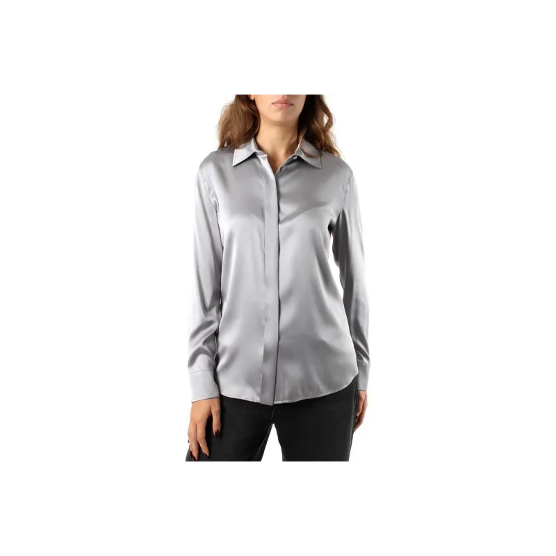 MaxMara Studio Baden Silk Long sleeve Shirt-0