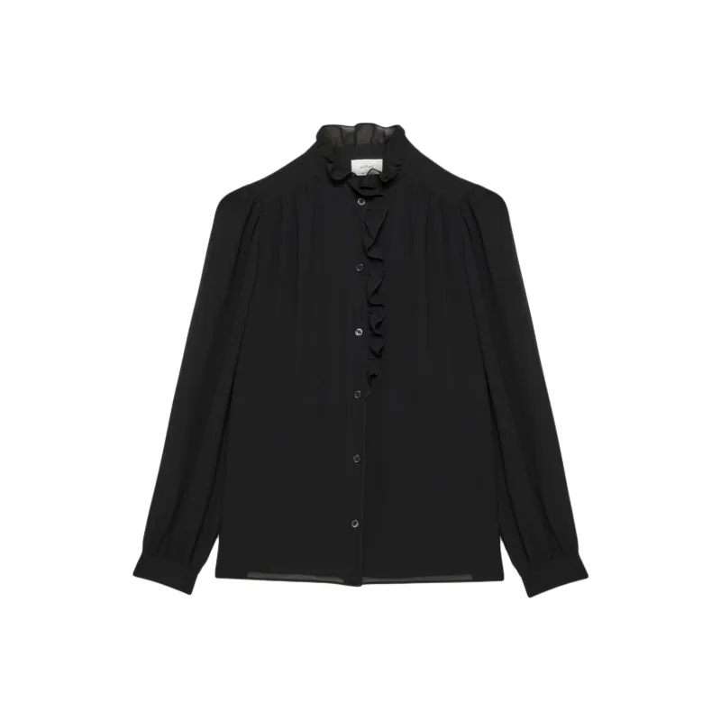 ARITZIA Wilfred Valentina Blouse Shirt Women's Black-0