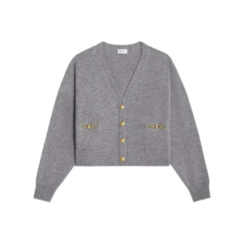 CELINE Cardigan With Gourmettes In Heritage Cashmere