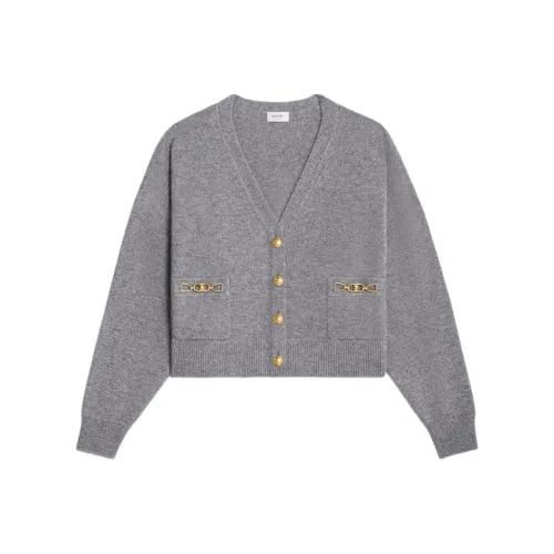 CELINE Cardigan With Gourmettes In Heritage Cashmere