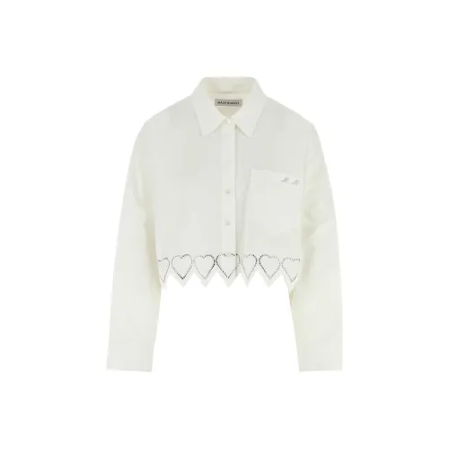 MACH & MACH Crystal-embellished Cropped Shirt