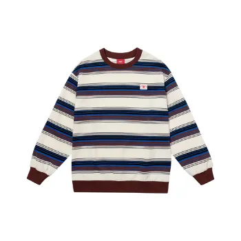 Checkitout Sweatshirt Unisex Pine Ecru/Brown/Blue