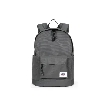Jeep Nylon Large Capacity Versatile Commute Travel Laptop Backpack, Regular Size Unisex Grey/navy/khaki