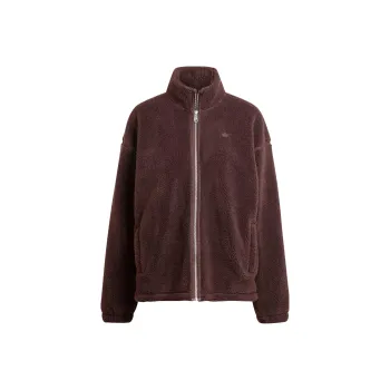 Adidas Originals ESSENTIALS Essentials Overshirt Jackets Coats Women's Dark Gray Brown