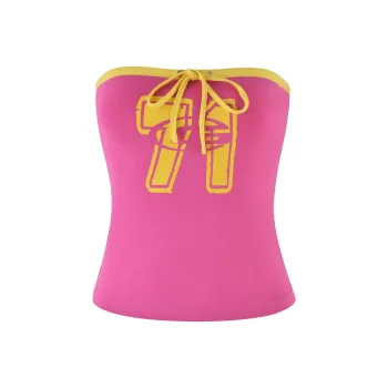 I.AM.GIA MICHELLE BOOB TUBE Strapless Top Women's Pink