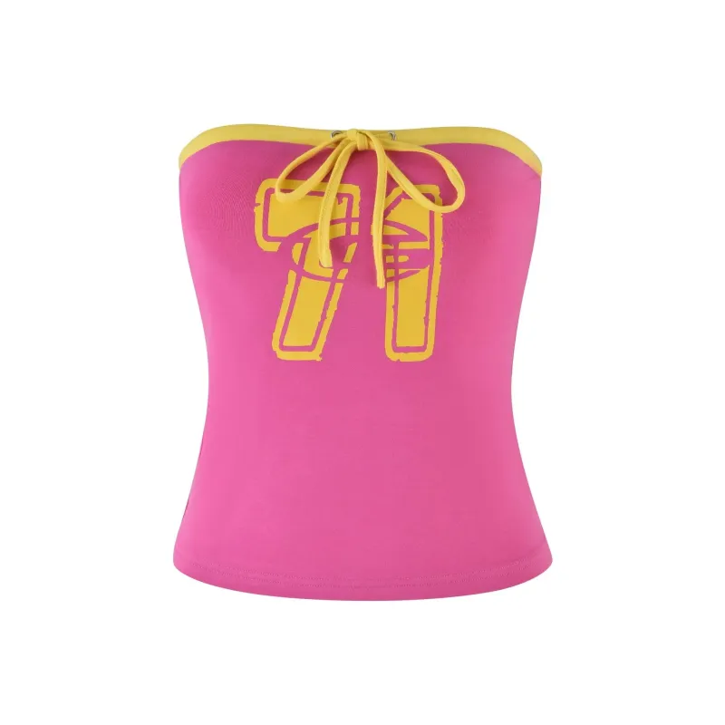 I.AM.GIA MICHELLE BOOB TUBE Strapless Top Women's Pink-0