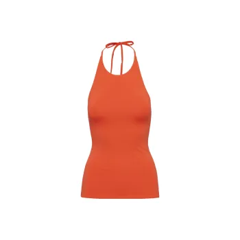 ARITZIA Contour Behold Halter Top Camisole Women's Hot Cheeky Red/Hot Blush Red Lips