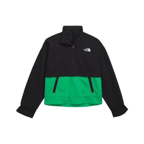 THE NORTH FACE Women's TNF™ Easy Wind Print Pullover Jackets & Coats Women's Emerald Green/Black
