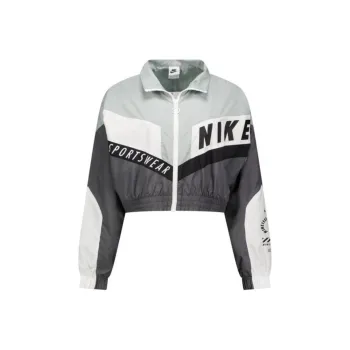 Nike Sportswear Woven Jacket 'Iron Grey/Light Pumice/White'