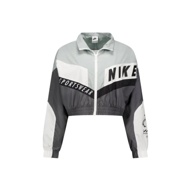 Nike Sportswear Woven Jacket 'Iron Grey/Light Pumice/White'-0