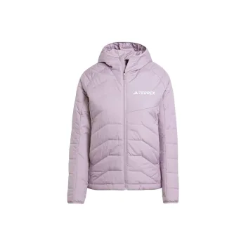Adidas Terrex Multi Synthetic Insulated Hooded Jacket Jackets Coats Women's Purple