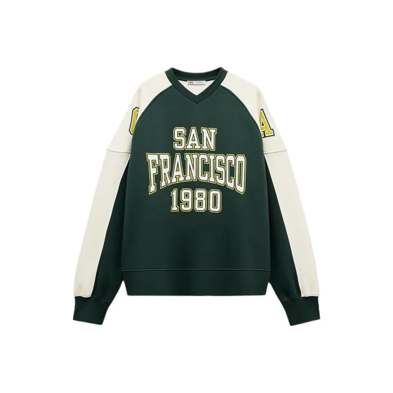 ZARA Sweatshirts Women's Green-0