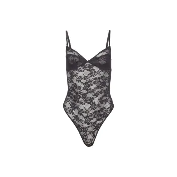 Fleur Du Mal Le Stretch Lace Wireless Bodysuit