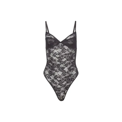 Fleur Du Mal Le Stretch Lace Wireless Bodysuit