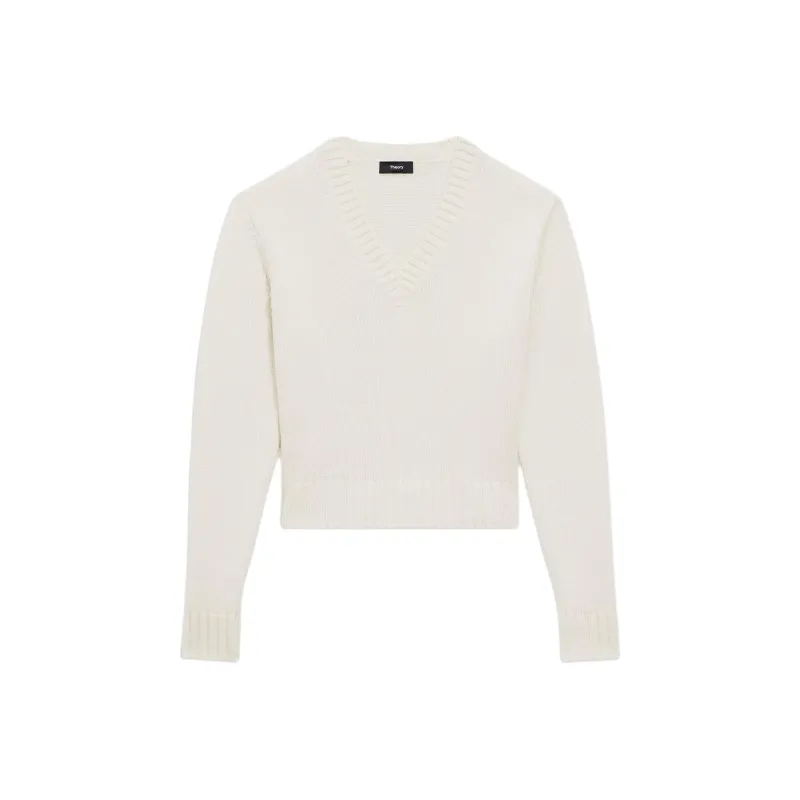 THEORY Cashmere Sweater Women's Ivory White-0