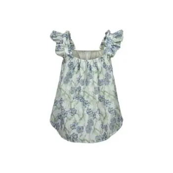 ABBY GODDESS Fashion Small Flying Sleeves Cropped Camisole Top Women's
