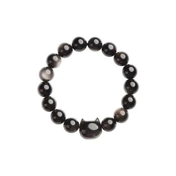 JIUHUASHAN Obsidian Bracelets Unisex