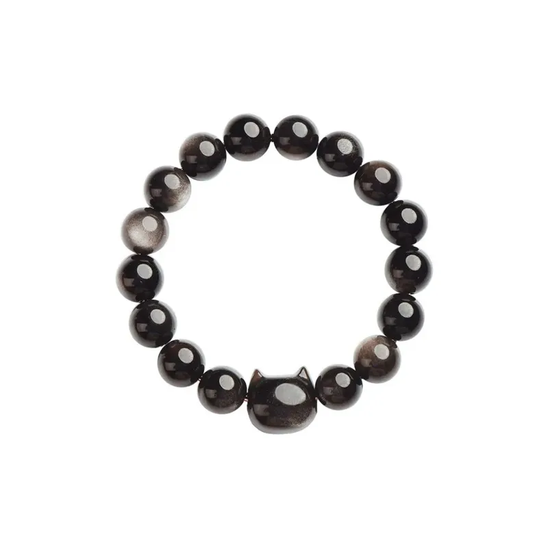 JIUHUASHAN Obsidian Bracelets Unisex-0