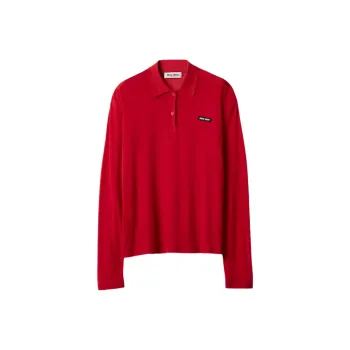 MIU MIU SS25 Polo Shirt Women's Red