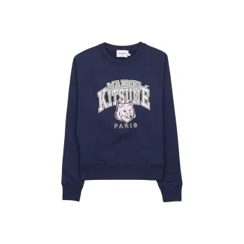 Maison Kitsune Graphic-print Cotton Sweatshirt