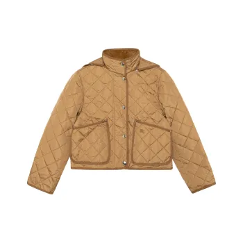 Burberry Diamond quilted Hooded Jacket