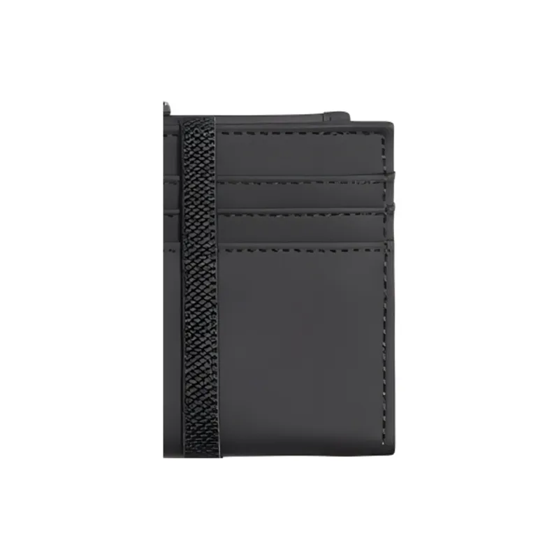 ZARA PU Card Holder Men's Black-3