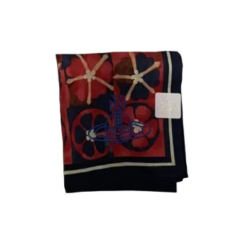 Vivienne Westwood Silk Scarves Unisex Red