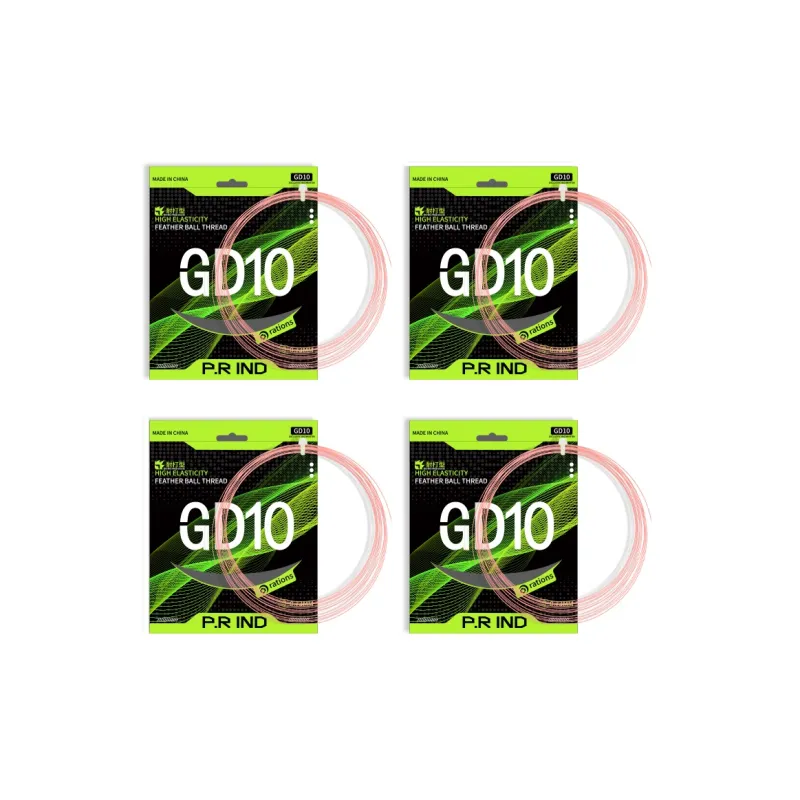 P.R IND Durable Type Badminton Racket Strings Peach Pink Nylon Thread+Composite Yarn Unisex-10