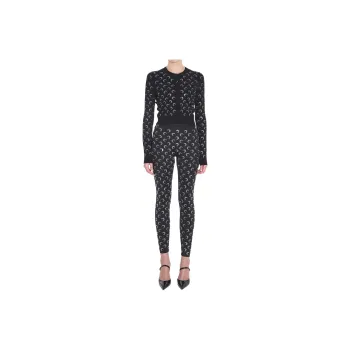 Marine Serre Embellished Knitted Cardigan