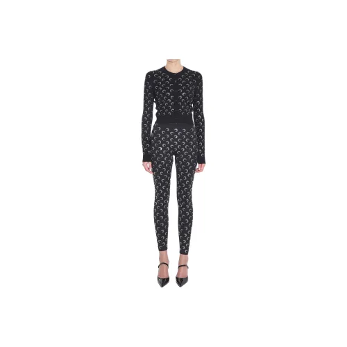 Marine Serre Embellished Knitted Cardigan