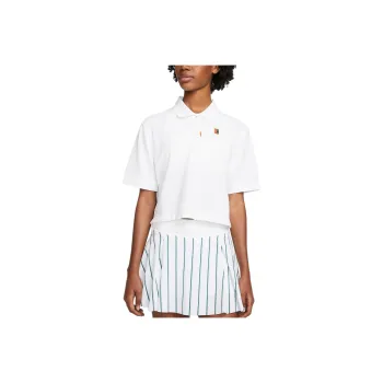 Nike Polo Shirt Women's White/Bright Orange