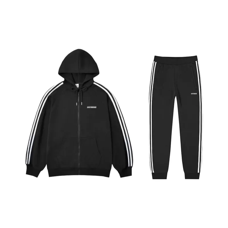 JIANWANG Casual Sportswear Unisex Black-0