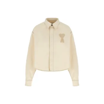 AMIPARIS Paris Ami De Coeur Cropped Overshirt