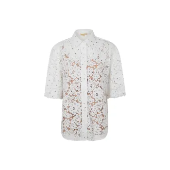 MICHAEL KORS Studded Lace Shirt