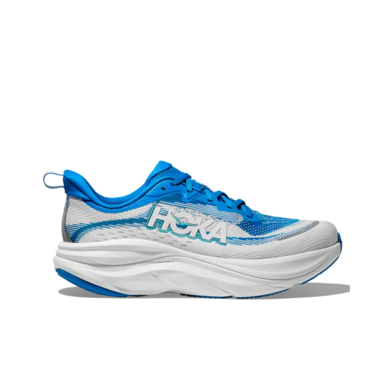 HOKA ONE ONE SKYFLOW Anti Slip Wear Resistant Low Top Casual Running Shoes Men's Blue White-1
