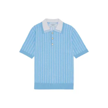 CASABLANCA Monogram Polo 'Blue'