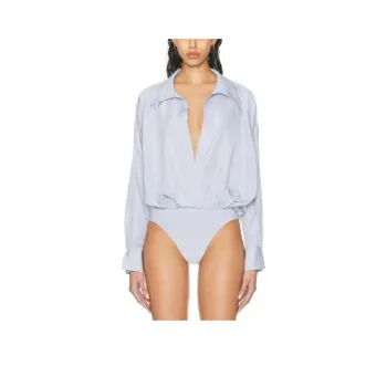 NORMA KAMALI Bodysuits Women's Light Blue