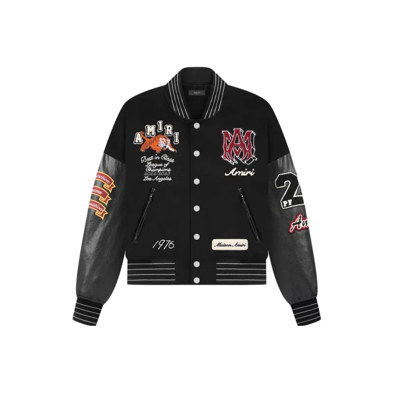 AMIRI Tiger Varsity Jacket 'Black'-0