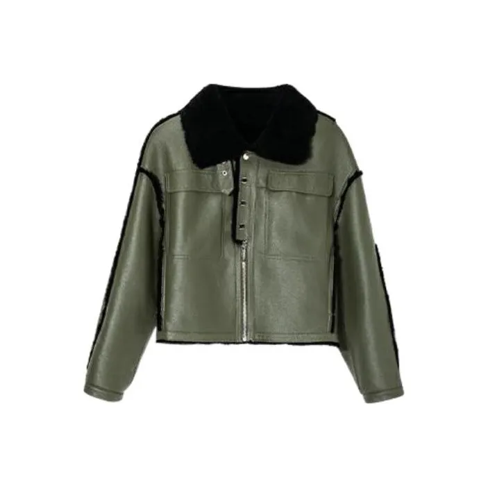 DKNY Jackets Women's Olive Green-0